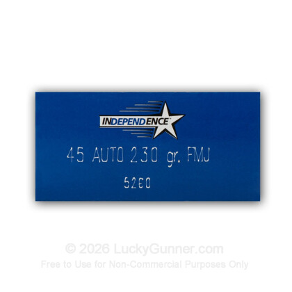 Image 3 of Independence 45 ACP (Auto) Ammo