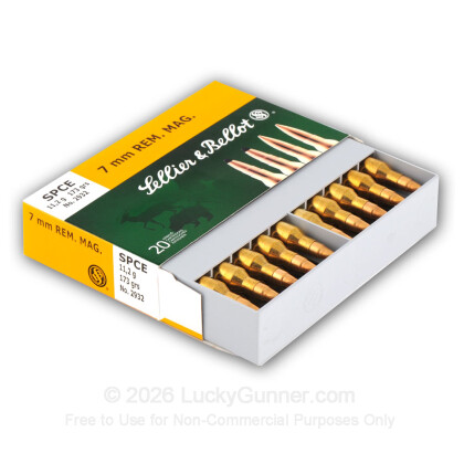 Image 3 of Sellier & Bellot 7mm Remington Magnum Ammo