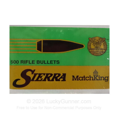 Large image of Bulk 308 Win (.308) Bullets for Sale - 155 Grain HPBT Bullets in Stock by Sierra - 500