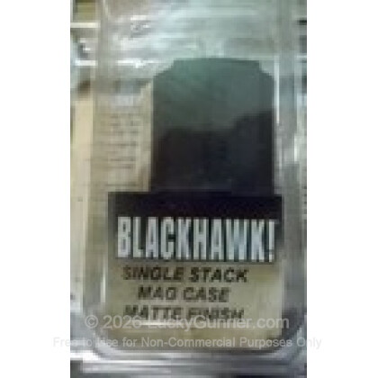 Large image of Single Single-Stack Pistol Magazine Pouch - Blackhawk - Black