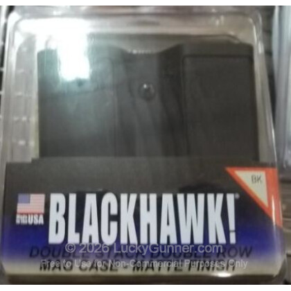 Large image of Double Double-Stack Pistol Magazine Pouch - Blackhawk - Black