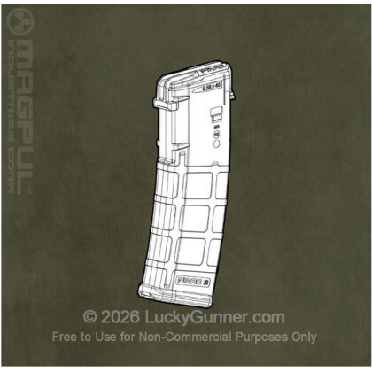 Large image of Magpul AR-15 30rd - 223 - Black - PMAG Standard Magazine For Sale 