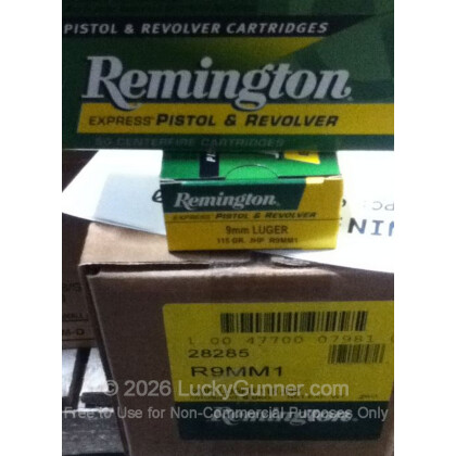 Image 2 of Remington 9mm Luger (9x19) Ammo