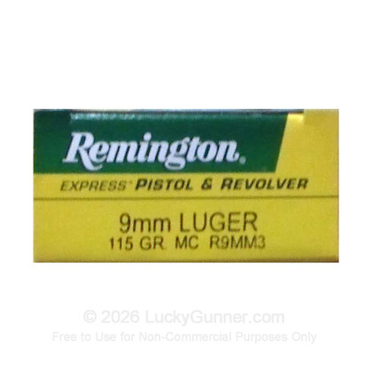 Image 1 of Remington 9mm Luger (9x19) Ammo