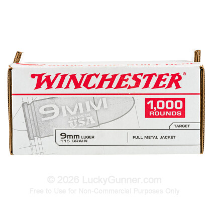 Image 2 of Winchester 9mm Luger (9x19) Ammo