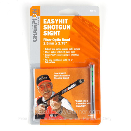 Large image of Champion EasyHit Fiber Optic Shotgun Bead Sight For Sale - Green - 2.5mm x 2.75"