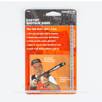 Large image of Champion EasyHit Fiber Optic Shotgun Bead Sight For Sale - Green - 3mm x 5"