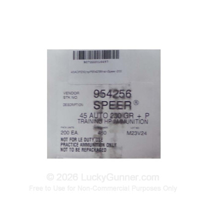 Image 1 of Speer .45 ACP (Auto) Ammo