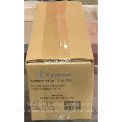 Image 1 of Igman Ammunition 9mm Luger (9x19) Ammo