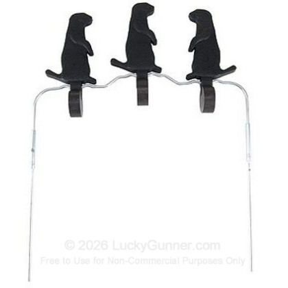 Large image of Champion Duraseal Spinner Targets For Sale - Row of 3 Black Self-Healing Prairie Dog Spinner Target In Stock