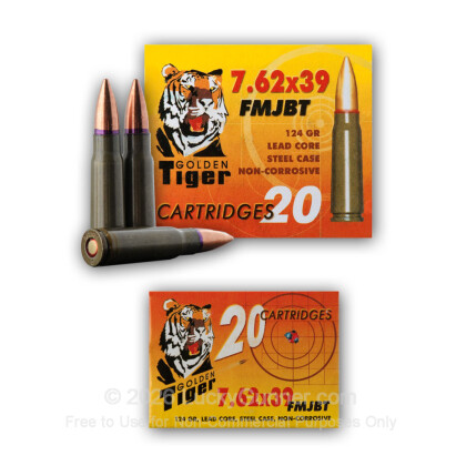 Image 2 of Golden Tiger 7.62X39 Ammo