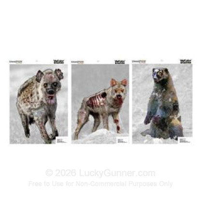 Large image of Champion VisiColor Zombie Vicious Animals Targets For Sale - Reactive Indicator Targets In Stock