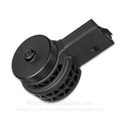 Large image of X-Products AR-15 50rd - 223 / 5.56 - Black - High Capacity Skeletonized Drum Magazine For Sale 