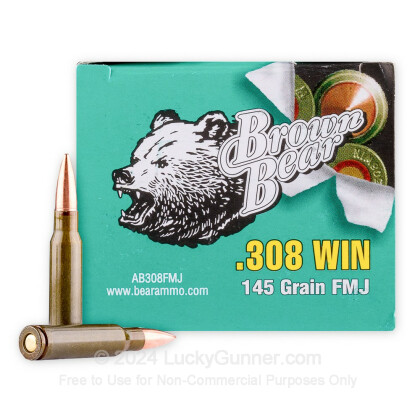 Image 2 of Brown Bear .308 (7.62X51) Ammo