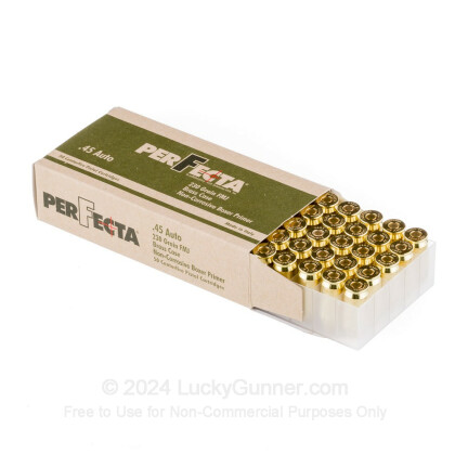 Large image of Bulk 45 ACP Ammo For Sale - 230 Grain FMJ Ammunition in Stock by Fiocchi Perfecta - 1000 Rounds