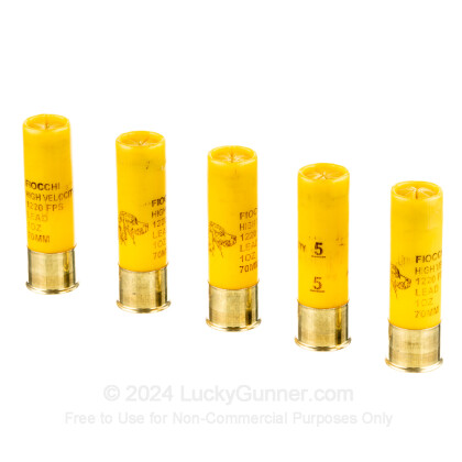 Large image of Cheap 20 ga High Velocity Shot Shells For Sale - 2-3/4" 1 oz  #5 Shot by by Fiocchi - 25 Rounds