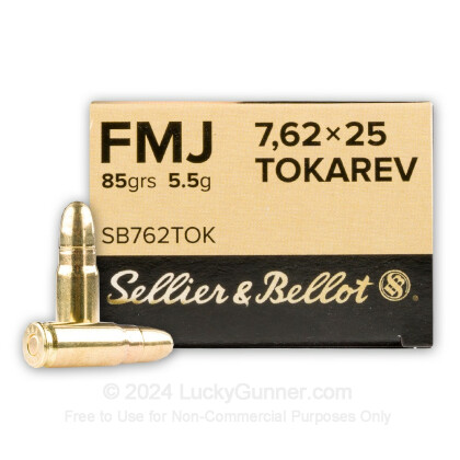 Image 1 of Sellier & Bellot 7.62mm Tokarev Ammo