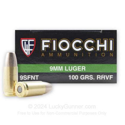 Large image of 9mm Frangible Ammo For Sale - 100 gr Frangible - Fiocchi Ammunition Online