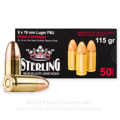 Image 1 of Sterling 9mm Luger (9x19) Ammo