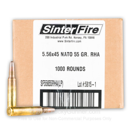 Image 1 of SinterFire 5.56x45mm Ammo