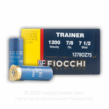 Large image of Cheap 12 ga Target Shells For Sale - 2-3/4" 7/8 oz Low Recoil Target Shell Ammunition by Fiocchi - 25 Rounds