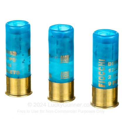 Large image of Bulk 12 Gauge Ammo For Sale - 2-3/4” 9 Pellet 00 Buckshot Ammunition in Stock by Fiocchi - 250 Rounds