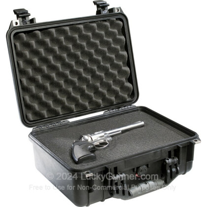 Large image of Pelican 1450 Medium Pistol Case For Sale - Black
