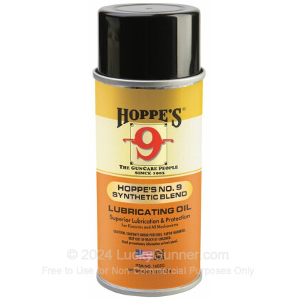 Large image of Hoppe's #9 Synthetic Blend Lubricating Oil - 4 oz Aerosol Can - For Sale