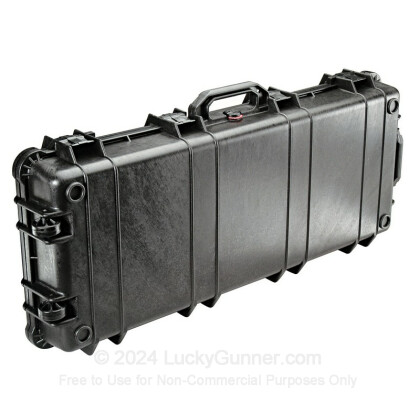 Large image of Pelican 1700 Hard Rifle Case With Wheels For Sale - Black