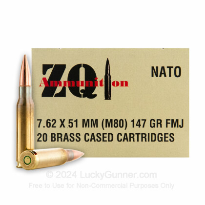 Image 1 of ZQI Ammunition .308 (7.62X51) Ammo