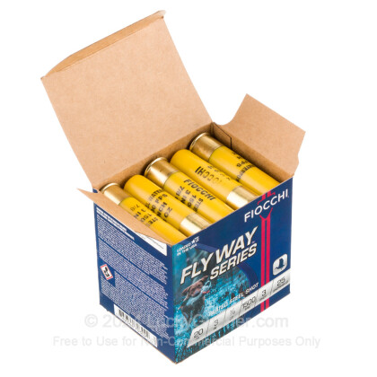 Large image of Premium 20 Gauge Ammo For Sale - 3” 7/8oz. #3 Steel Shot Ammunition in Stock by Fiocchi - 25 Rounds