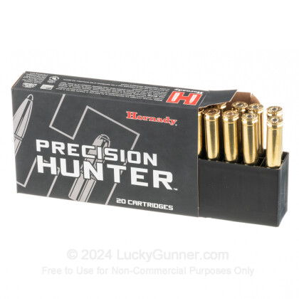 Large image of Premium 7mm STW Ammo For Sale - 162 Grain ELD-X Ammunition in Stock by Hornady Precision Hunter - 20 Rounds