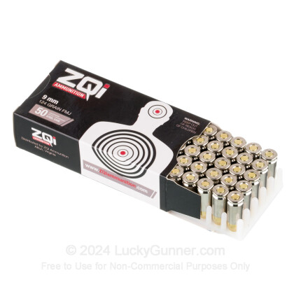 Image 3 of ZQI Ammunition 9mm Luger (9x19) Ammo