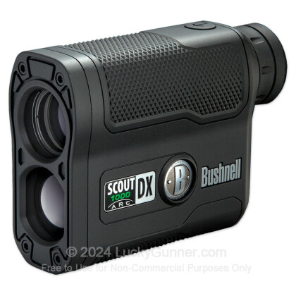 Large image of Bushnell Scout DX 1000 Rangefinder - 5-1000 Yards - Rifle & Bow Modes - 202355 - Black - In Stock - Luckygunner.com