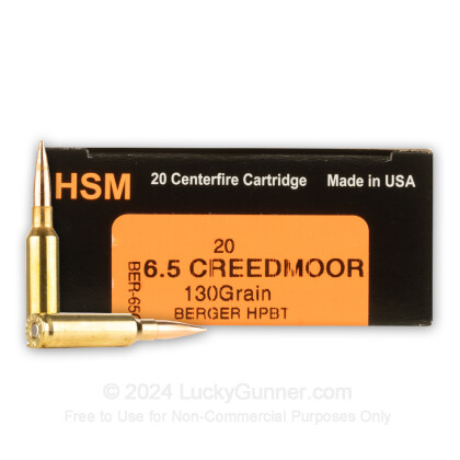 Image 1 of HSM Ammunition 6.5mm Creedmoor Ammo