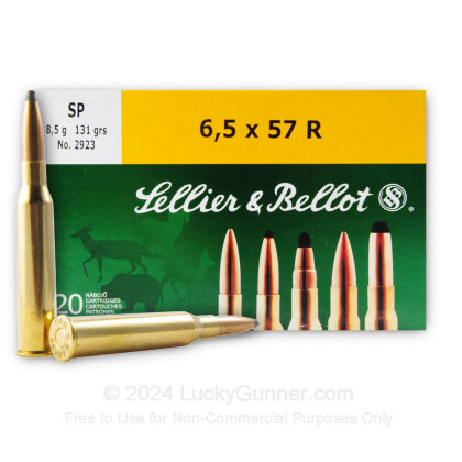 Image 2 of Sellier & Bellot 6.5x57 Rimmed Ammo
