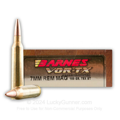Image 1 of Barnes 7mm Remington Magnum Ammo