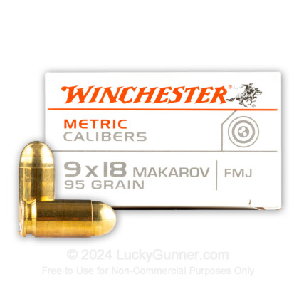 Image 1 of Winchester 9mm Makarov (9x18mm) Ammo