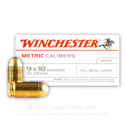 Image 2 of Winchester 9mm Makarov (9x18mm) Ammo