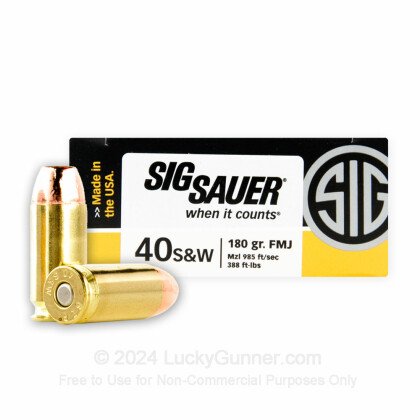 Image 1 of SIG SAUER .40 S&W (Smith & Wesson) Ammo