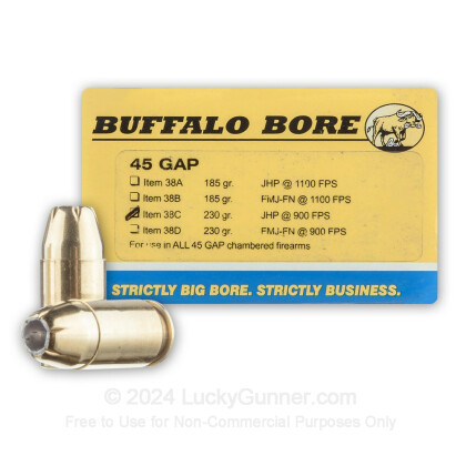 Image 1 of Buffalo Bore .45 GAP Ammo