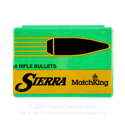 Large image of Bulk 338 Lapua (.338")  Bullets for Sale - 250 Grain HPBT Bullets in Stock by Sierra - 50