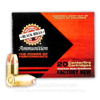 Large image of Premium 380 Auto Ammo For Sale - 60 Grain HoneyBadger Ammunition in Stock by Black Hills - 20 Rounds