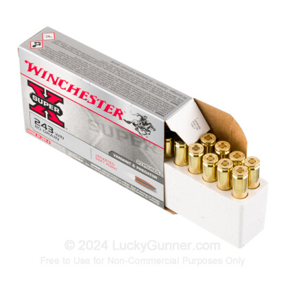 Large image of 243 Ammo For Sale - 80 gr SP - Winchester Super-X Ammo Online