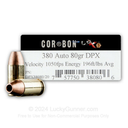 Image 1 of Corbon .380 Auto (ACP) Ammo