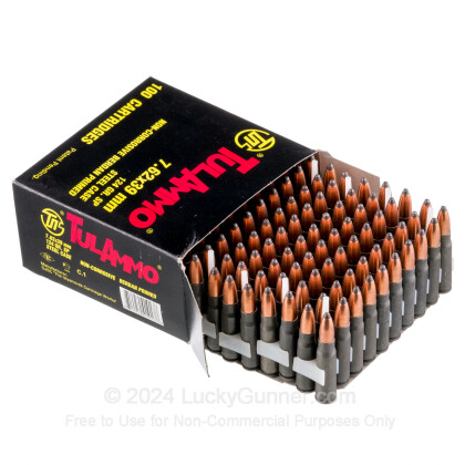 Large image of Bulk 7.62x39mm Ammo For Sale - 124 Grain Soft Point Ammunition in Stock by Tula - 1000 Rounds