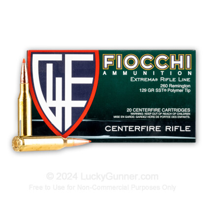 Image 1 of Fiocchi .260 Remington Ammo