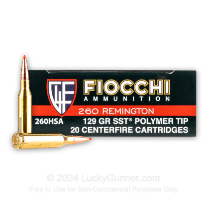 Image 2 of Fiocchi .260 Remington Ammo
