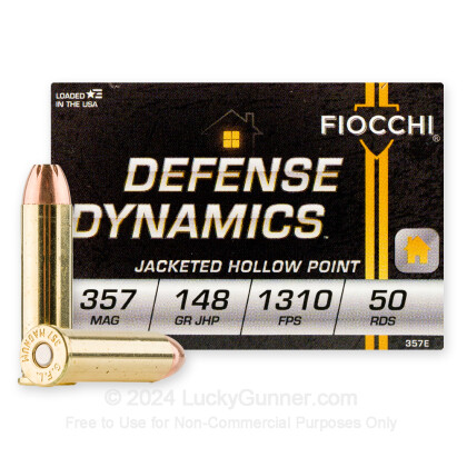 Large image of Bulk 357 Mag Ammo For Sale - 148 Grain JHP Ammunition in Stock by Fiocchi - 1000 Rounds