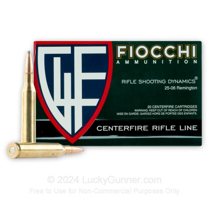 Image 2 of Fiocchi .25-06 Ammo